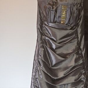 Jessica McClintock Metallic Charcoal Dress